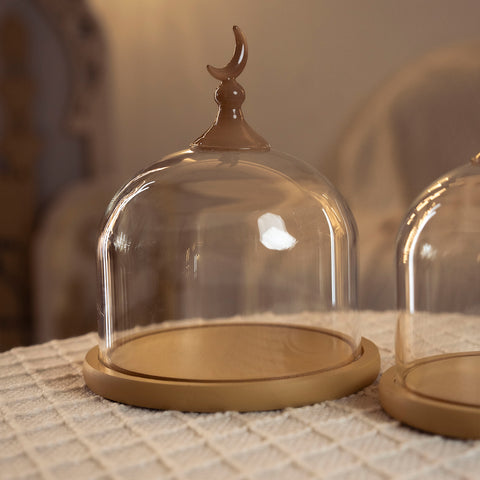 مضيفة زجاجية صغيرة - Dark Brown