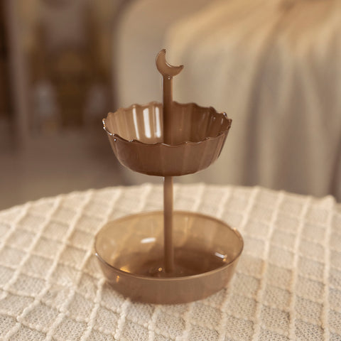 مضيفة تمرية الطبقات - Dark Brown