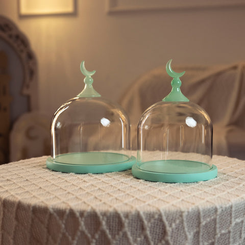 مضيفة زجاجية صغيرة - Green