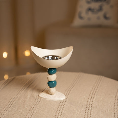 مبخرة مرصعة بالاحجار -أزرق