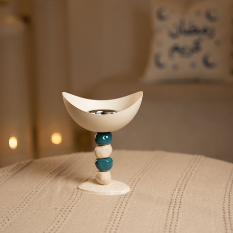 مبخرة مرصعة بالاحجار -أزرق