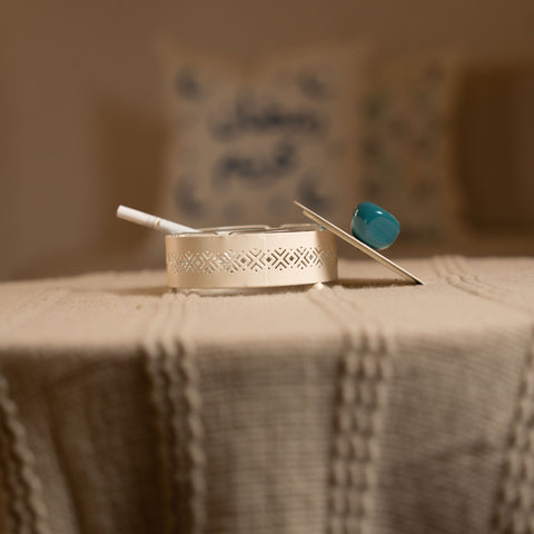 مكتة سجائر فاخرة - أزرق