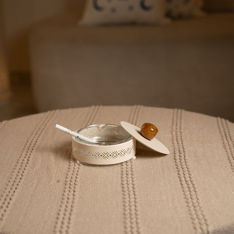 مكتة سجائر فاخرة - بني