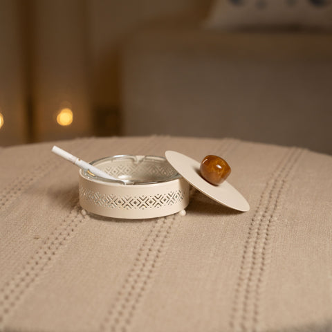 مكتة سجائر فاخرة - بني