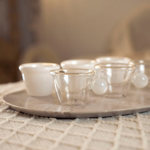 طقم فناجين 6 قطع -White