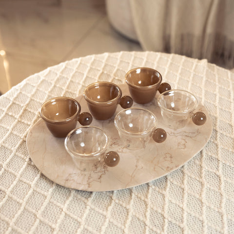 طقم فناجين 6 قطع - Dark Brown