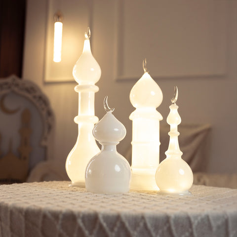 طقم مآذن زجاجي - White