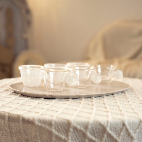 طقم فناجين 6 قطع -Off White