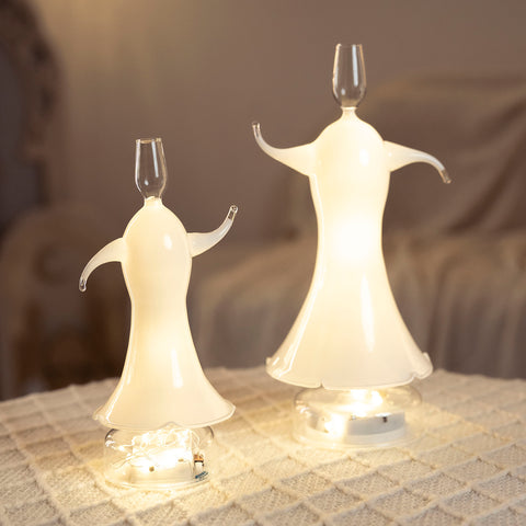 دراويش زجاجي دوار - White