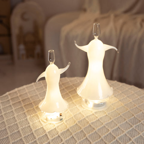 دراويش زجاجي دوار - White