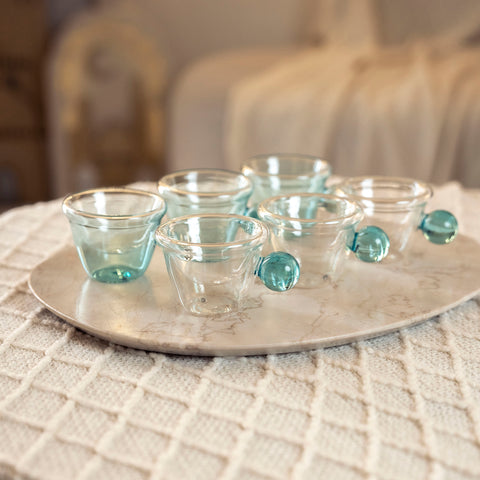 طقم فناجين 6 قطع - Blue