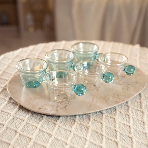 طقم فناجين 6 قطع - Blue