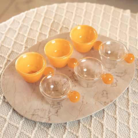 طقم فناجين 6 قطع - Orange