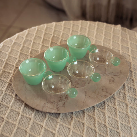 طقم فناجين 6 قطع - Green