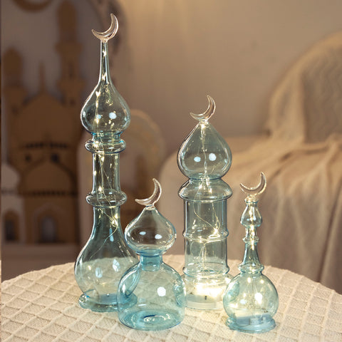 طقم مآذن زجاجي-Blue